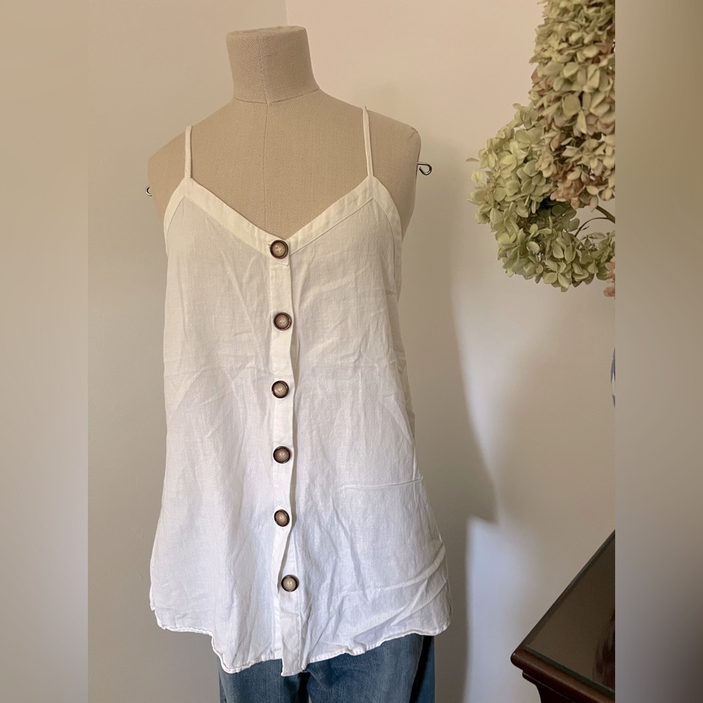 ZARA Linen Top, size L